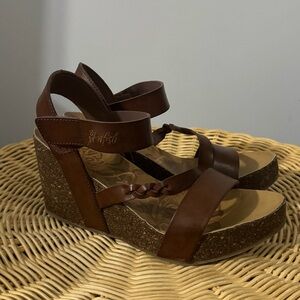 Blowfish platform heels with cork sole